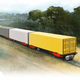 An artist's impression of a convoy of Parallel Systems trains.